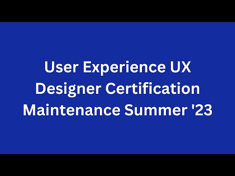 User Experience UX Designer Certification Maintenance Summer '23 || Salesforce Trailhead  #summer23