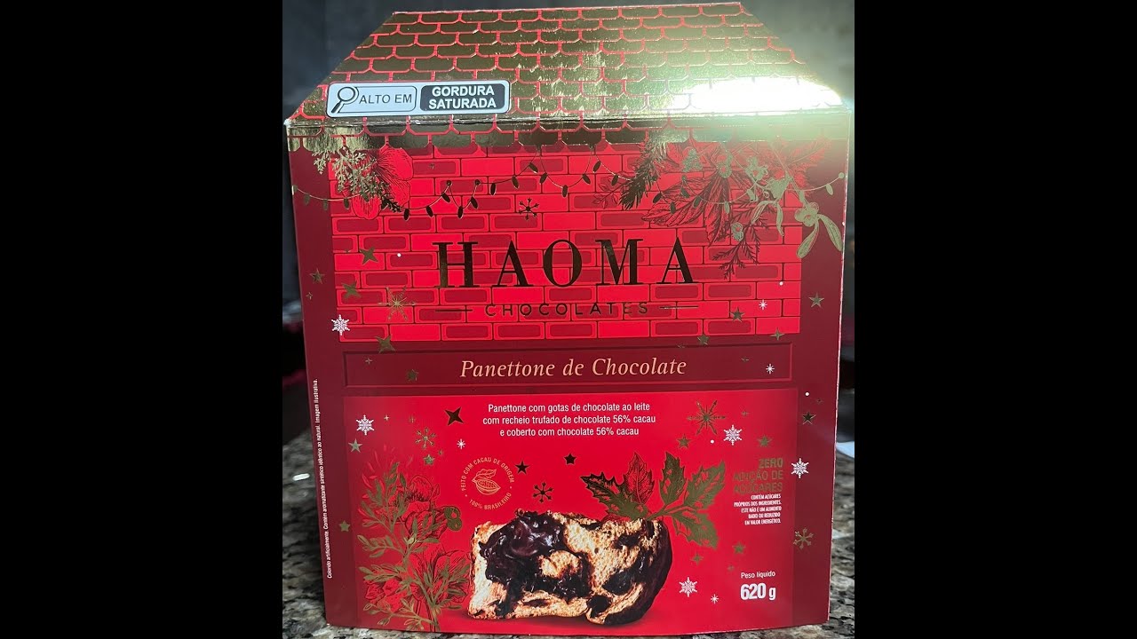 Panettone Haoma - Chocolate 56% Cacau (620g) (2025)