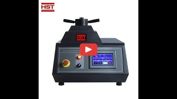 HST ZXQ 5S Automatic Metallographic Mounting Press operation video