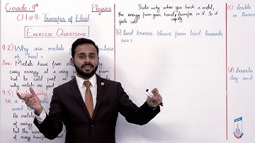 Class 9 - Physics - Chapter 9 - Lecture 8 Exercise Questions 9.2 to 9.3 - Allied Schools