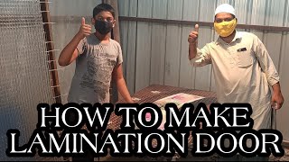 HOW TO MAKE LAMINATION DOORS🚪