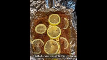 Oven baked salmon