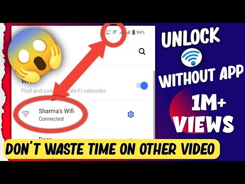 Wifi ka password 🔑 connect kaise kare without any app|100% real trick|Unlock Wifi Without Password