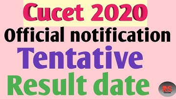 Result Date || Official notification || Cucet2020 || RS Classes