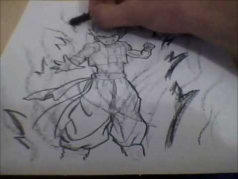 Dibujando a: Gotenks (DRAGON BALL Z)