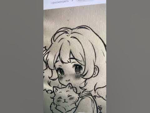 Рисунки карандашом скетч бук 🥰 ️👍 - YouTube