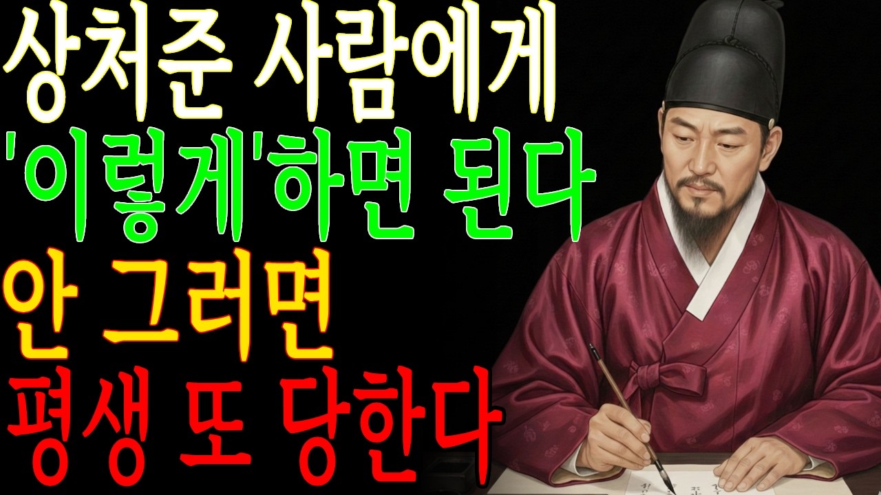 상처준 사람에게 억지로 잘해주면 일어나는 뜻밖의 결말 ㅣ 정약용 명언 ㅣ인간관계 ㅣ삶의지혜 ㅣ인생철학