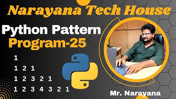 #79:Narayana Tech House|| Python Pattern Program-25|| Mr. Narayana|| 9010607010