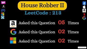 Best follow up question - Dynamic programming Tech Interview Problem | House Robber II: Leetcode 213