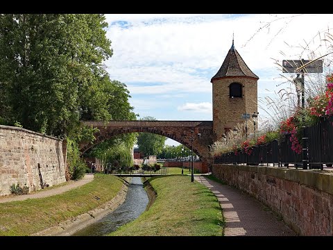 Haguenau (Elsass-Alsace) Ein Stadtspaziergang Teil 1/4