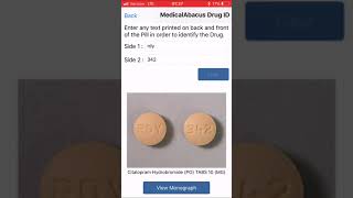 Drug Identification (MedicalAbacus App version 7.1.1) screenshot 2