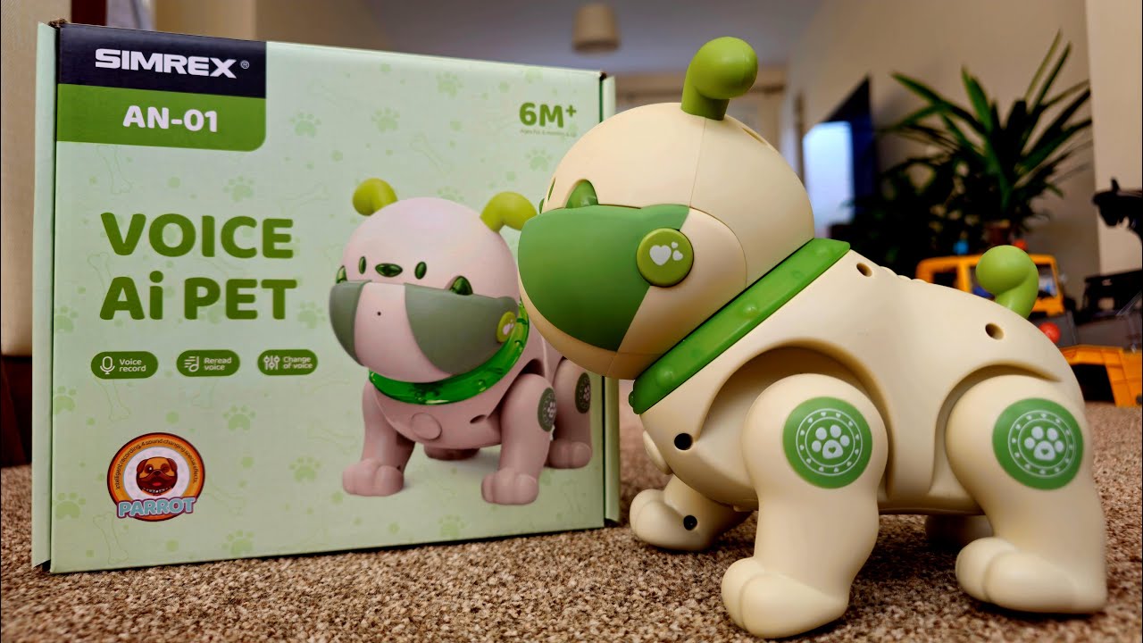 Игрушка-робот Собака с дистанционным управлением - запись голоса - прогулки и танцы