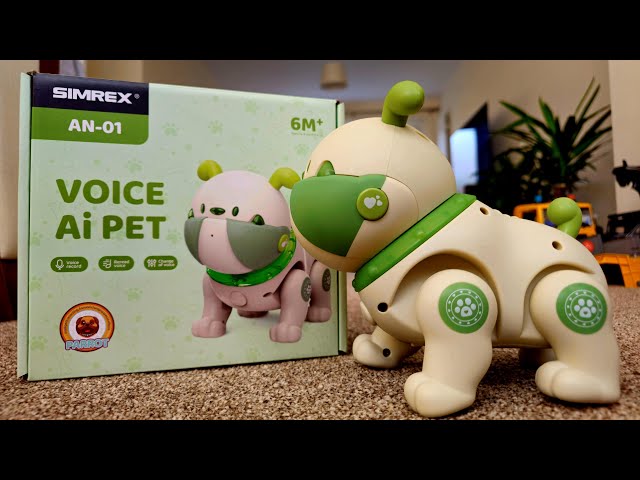 SIMREX Robot Bambini Giocattolo, Ricaricabile e Proiettibile, RC Robot con Occhi LED e Musica, RC Giocattolo con Sensore di Gesto per da 3 4 5 6 7 8 anni Ragazzi e Ragazze