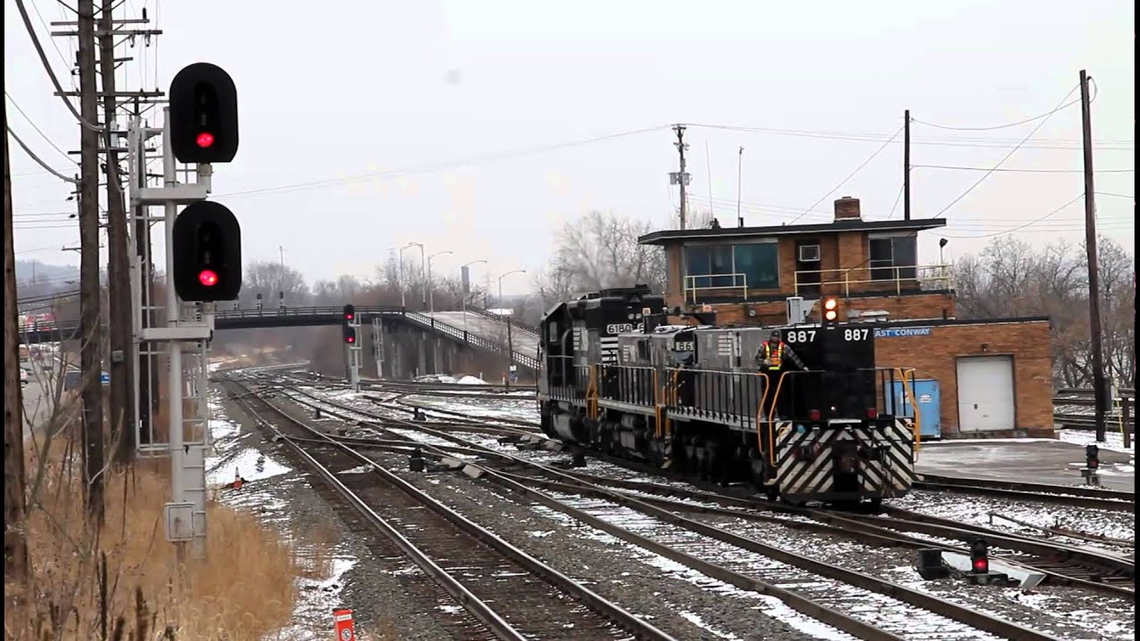NS, Norfolk Southern Railroad,East Conway PA hump engine set on the