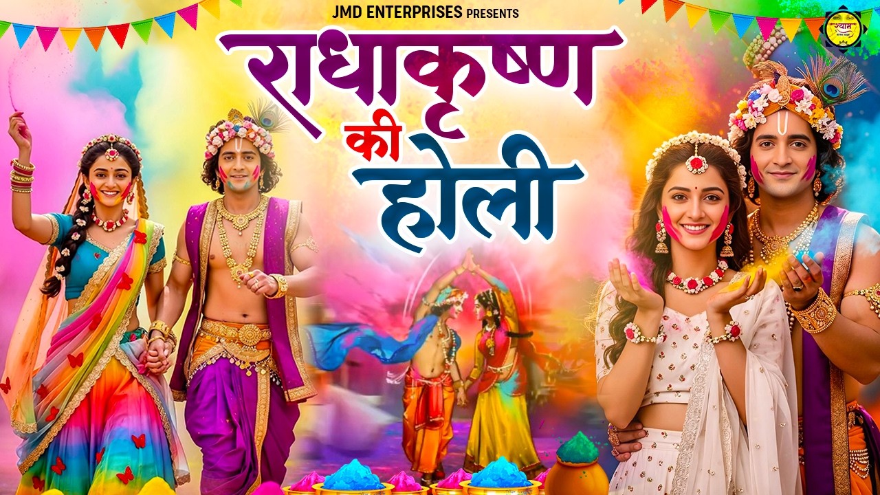 Radhakrishna Ki Holi | Radha Sang Holi Nanadlal Khelate | Special Holi Song | Holi Geet