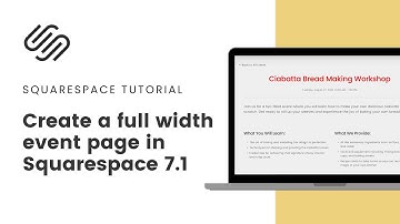 Full Width Event Page: Squarespace Design Hack
