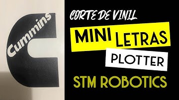 Como cortar mini letras en un plotter STM Robotics  #calibracion