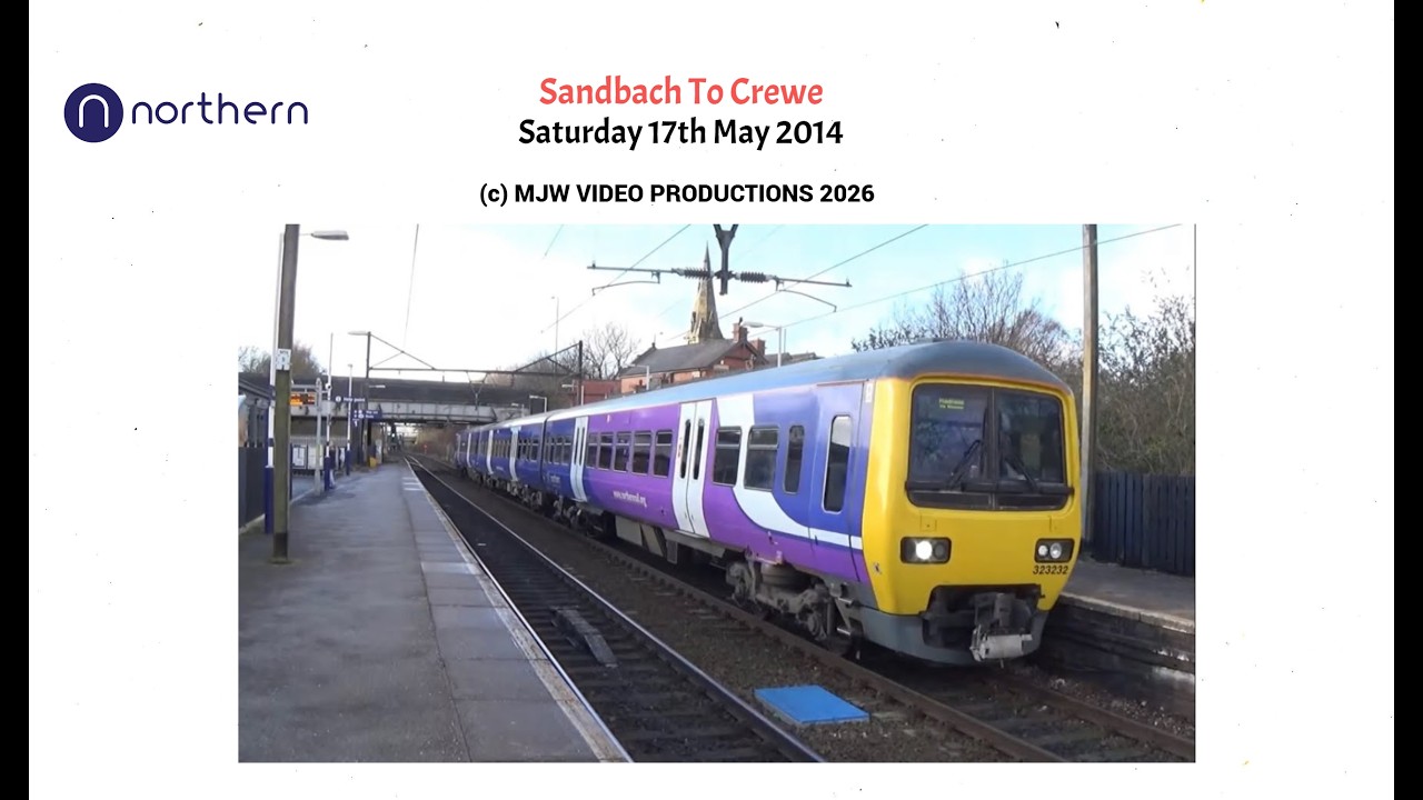 NORTHERN RAIL 323232, SANDBACH TO CREWE, SATURDAY 17TH MAY 2014 ...