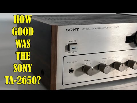 SONY　TA-2650 A leisurely look at the Sony TA-2650 Stereo Integrated Amplifier