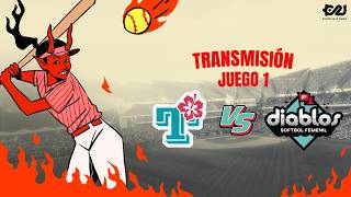Diablos Rojos Femenil vs Olmecas de Tabasco | Juego 1 | Capital 21 y Liga Mexicana de Sóftbol screenshot 1