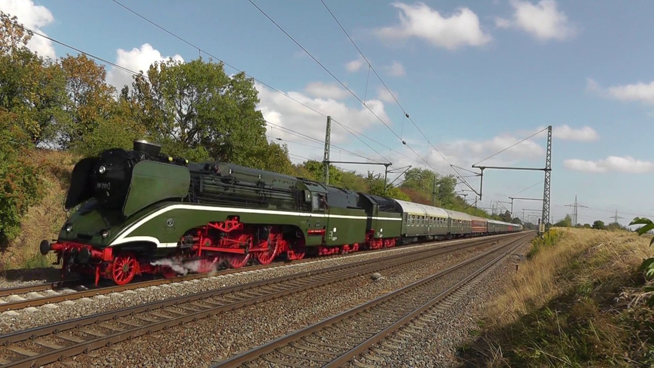 Die vorerst letzte Fahrt der 18 201 von Cottbus nach Meiningen am 1.9.2018