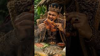 King Mukbang Feast 👑🍗#ai #aishortsvideo #aianimation #viralaivideo #mukbang #foodlover #kingmukban