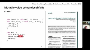 PLSS 2025: Designing Hylo, a programming language for safe systems programming by Dimi Racordon