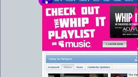 How to switch back to MySpace Profile 1.0 from 2.0