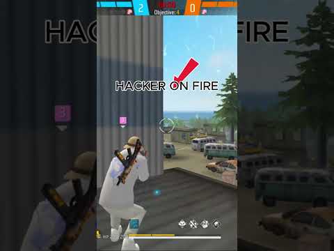 HACKER ON FIRE 🤣#freefire #shrots