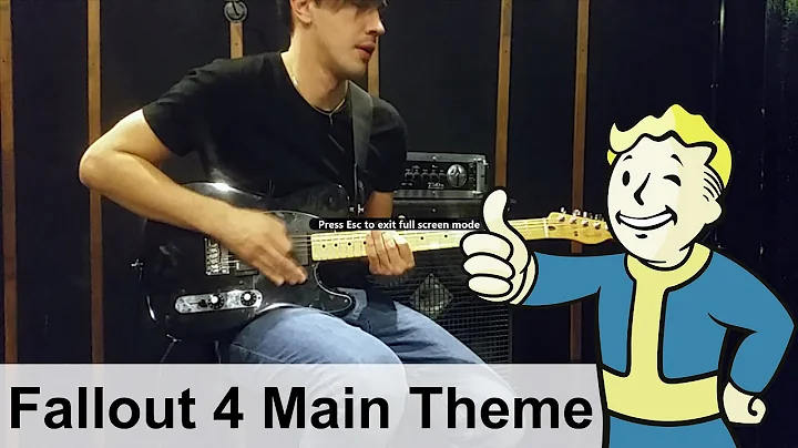 Fallout 4 OST Main Theme with Guitar (Inon Zur) Cover Playthrough