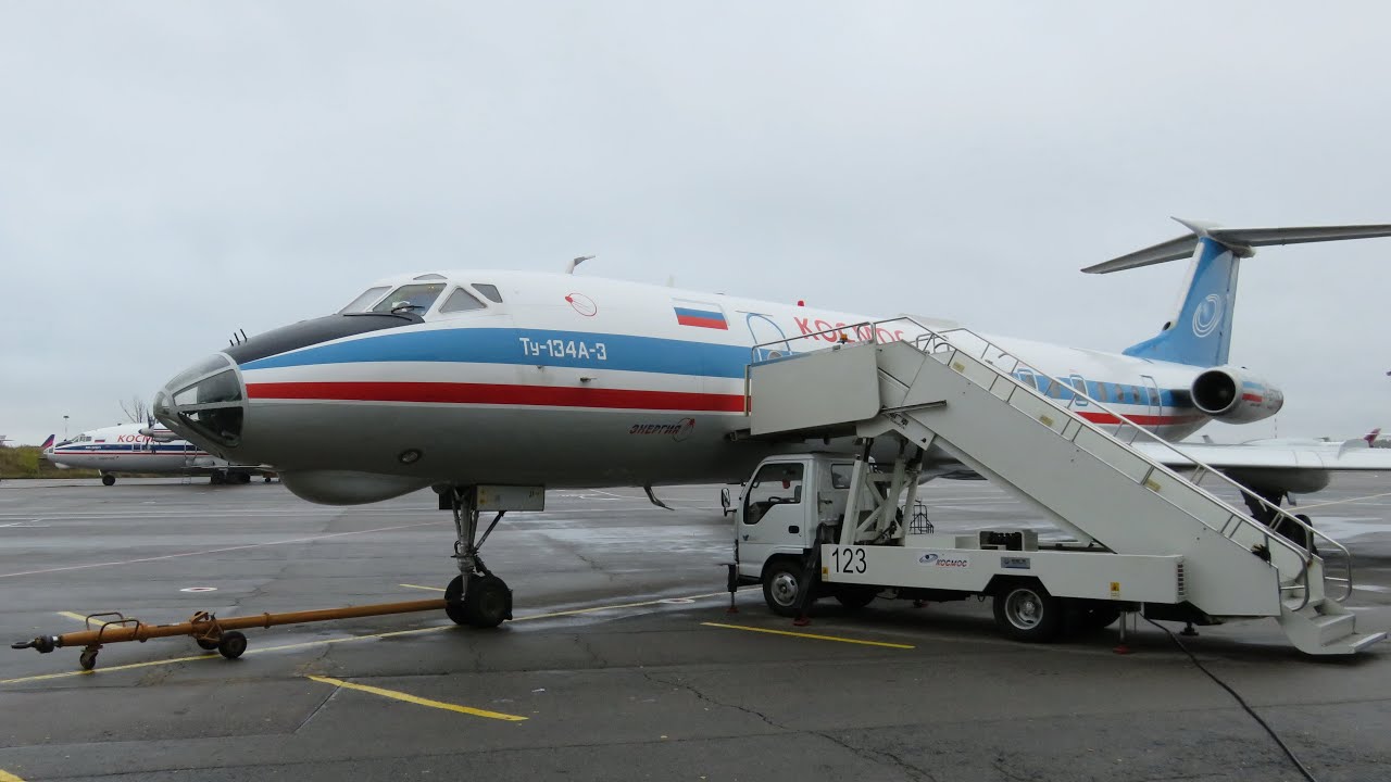 Tu-134 full flight - Ту 134 полет в аэропорт Калуга