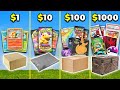 $1 vs $10 vs $100 vs $1000 Pokemon Mystery Box