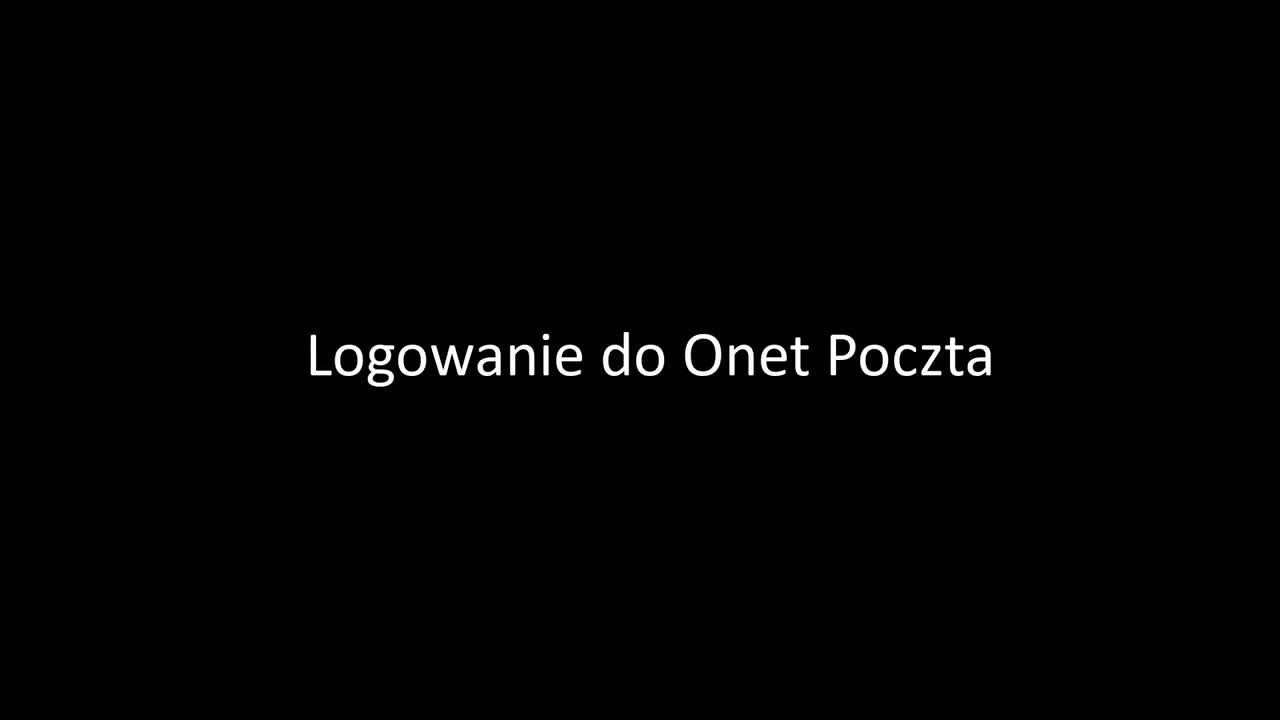 Logowanie onet poczta jak zalogowa si do poczty onet krok po kroku
