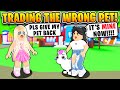 We "ACCIDENTALLY" Traded Our ULTRA RARE PETS to See What People Would Do! (Roblox Adopt Me)