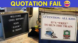 BFunny Signs With Misused Quotation Marks That Make No Sense 😂 | Happy And Fun