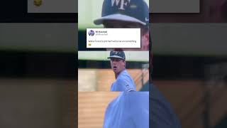 Wake Forest’s Pitcher Was TWEAKING
