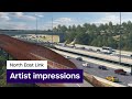 Virtual fly through of north east link