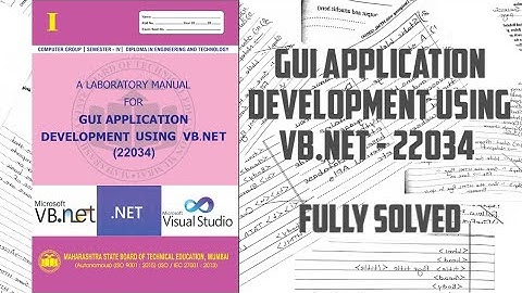 22034 GUI application Development Using VB.net 22034 | solved manual | I msbte i scheme |