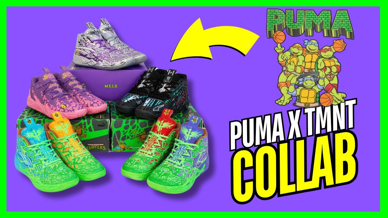 ★PUMA★PUMA HOOPS x TMNT TMNT X PUMA Hoops Collaboration DETAILED - YouTube