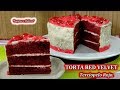 TORTA RED VELVET Terciopelo Rojo increiblemente fácil y deliciosa