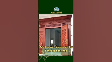 Cửa thép vân gỗ phào biệt thự ô thoáng nan chớp #cuathepvango