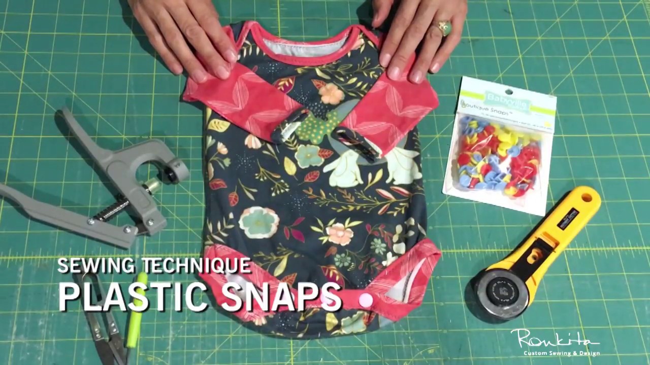 Sewing Class Technique: Plastic Snaps - YouTube