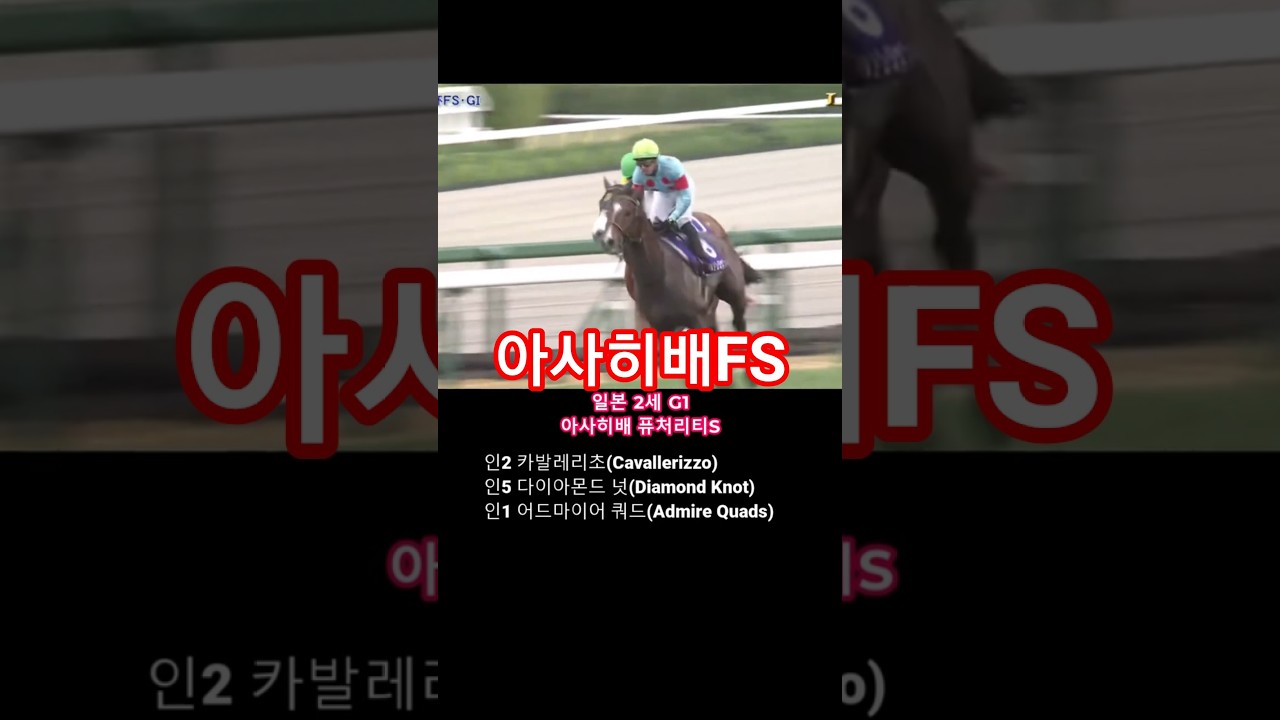 12/21 일본경마 2세 아사히배FS(G1) 카발레리초(Cavallerizzo) 우승