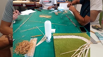 Construction gridshell scale model