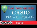 Loi binomiale  savoir calculer la probabilit pxk pxk calculatrice casio graph 35  90