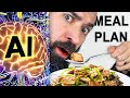 Ai planned all my meals for a week and i cooked them