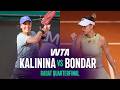 Anhelina Kalinina vs. Anna Bondar | 2026 Rabat Quarterfinal | WTA Match Highlights
