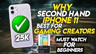 WHY SECOND HAND IPHONE 11 BEST FOR GAMING CREATORS🔥| IPHONE 11 BGMI/PUBG TEST 2023•IPHONE 11 REVIEW