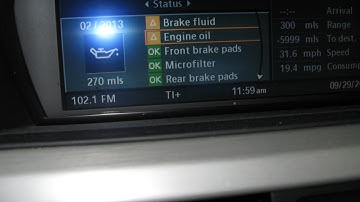 BMW reset CBS Condition Based Service oil change by froggy