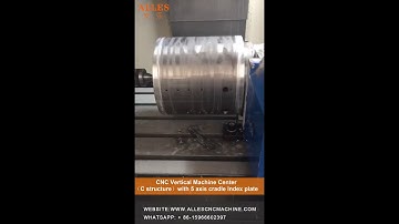 CNC Vertical Machine Center（C structure）with 5 axis cradle Index plate